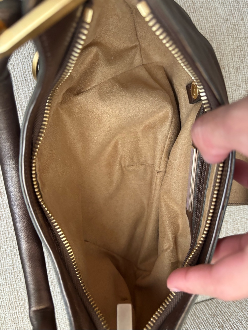 Metallic Bronze Jimmy Choo Bag - Picture 4 of 10